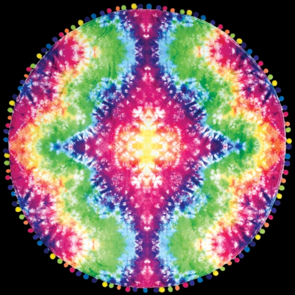 Iscream plush tie dye blanket